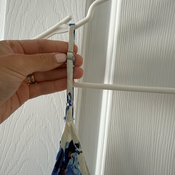 Lush Blue and White Floral Dress - Picture 3 of 5